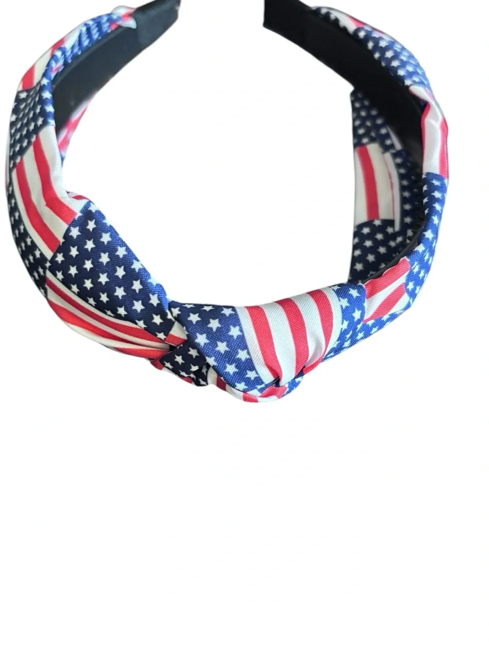 Mint American Flag Knot Headband in Red, White & Blue